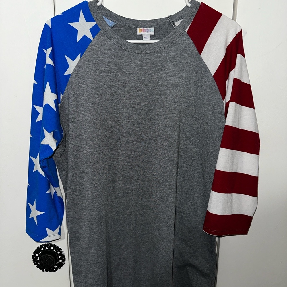 LuLaRoe Randy with Flag Sleeves